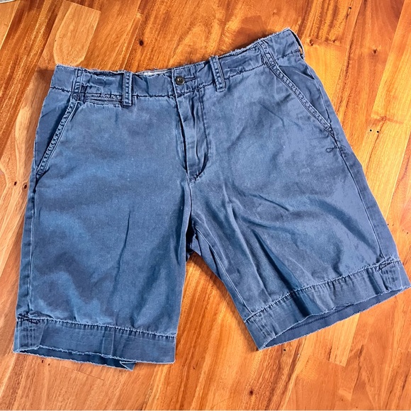 Polo Ralph Lauren Men's Flat front Shorts Size 34 Dark Blue adjustable 5 pocket - Picture 1 of 9